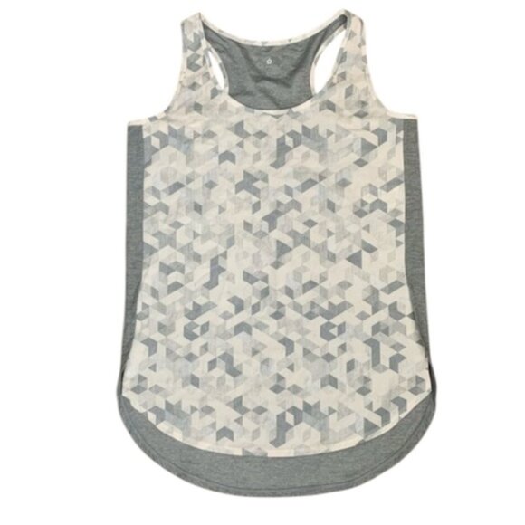 Tuff Athletics Women’s Tank Top Geometric Print Activewear Gray Size Small - Picture 3 of 16